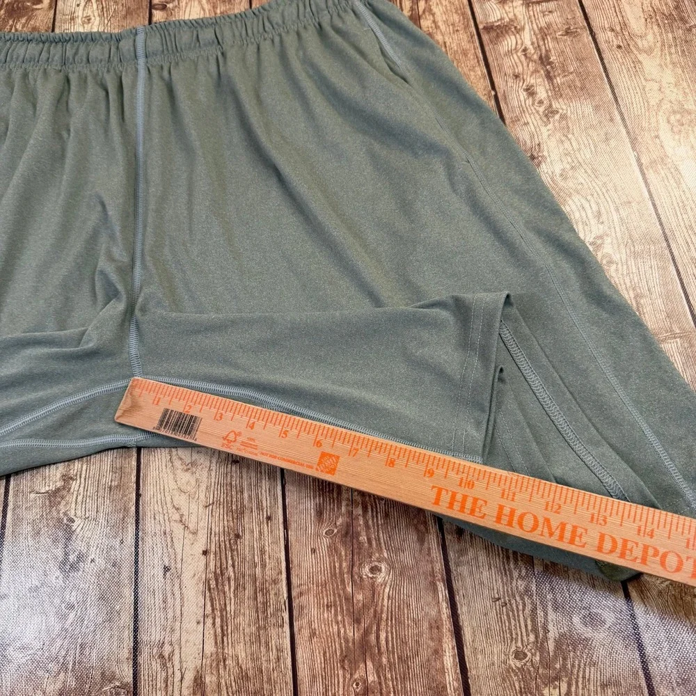 Nike Dri Fit Athletic Shorts Mens Extra Large Green Elastic Waist Pockets